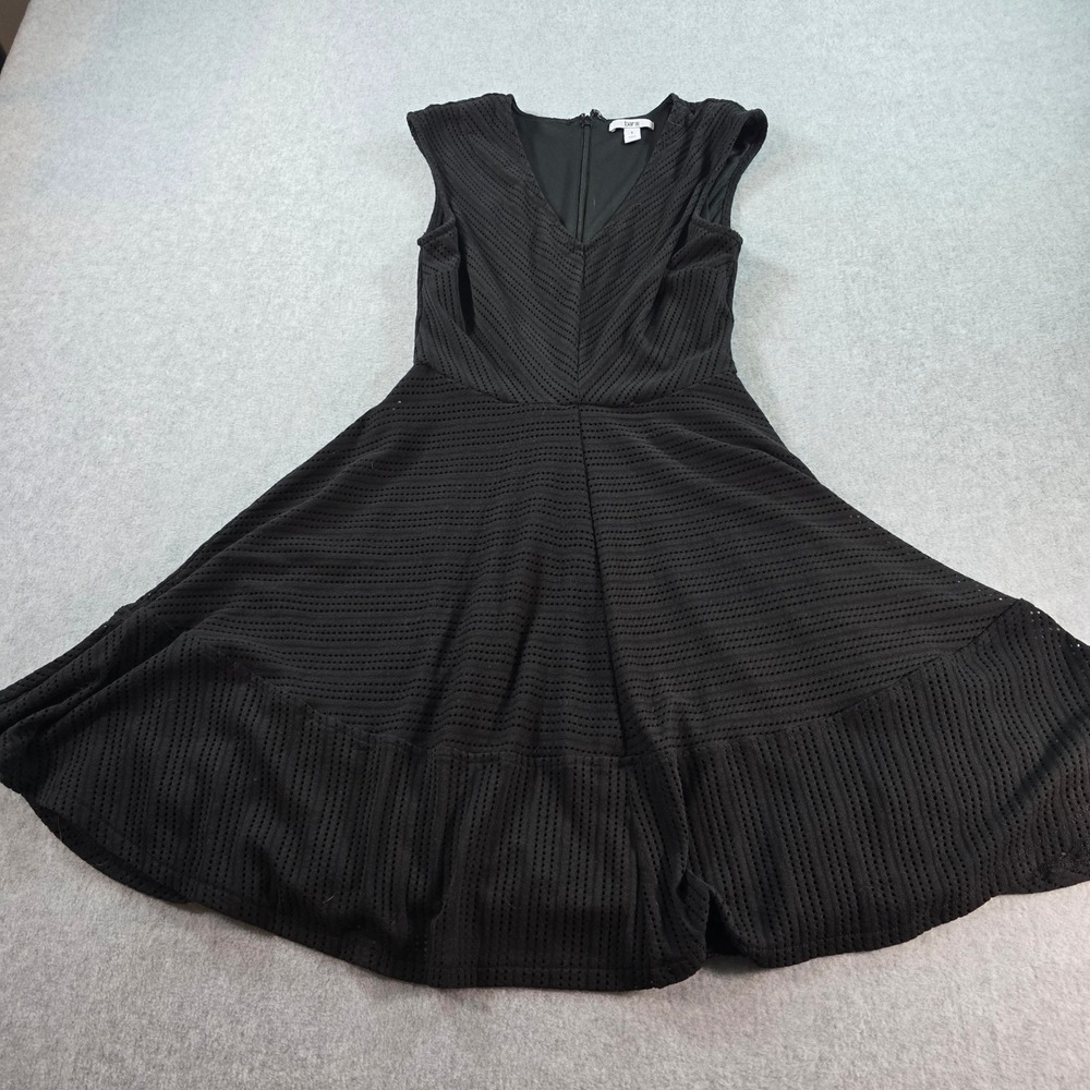 bar III Black Sleeveless V Neck A Line Cutout Dress Size S Cute Black dress